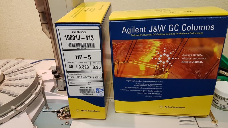 Agilent J&W HP-5, 19091J-413 GC Column, new Agilent J&W HP-5, 19091J-413 GC Column, new