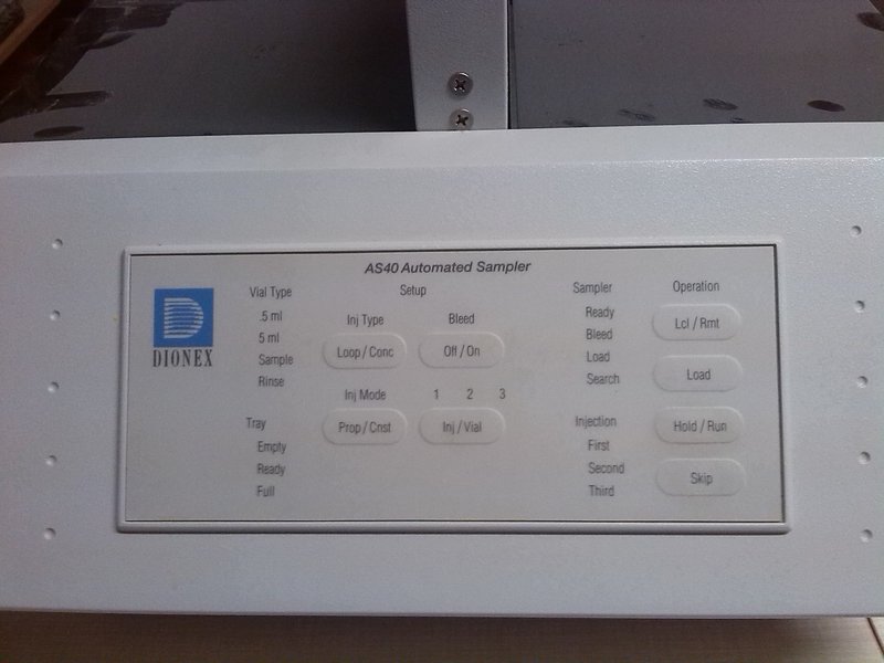 Dionex Autosampler AS 40 Dionex Autosampler AS 40